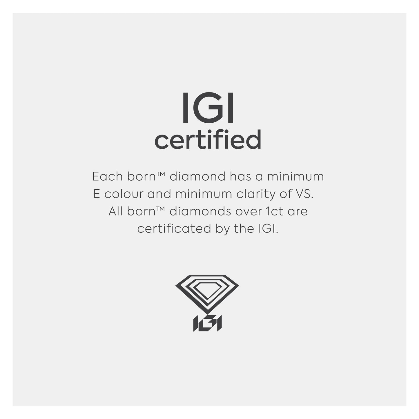 Born Platinum 2.00ct Lab Grown Emerald Cut Solitaire Diamond Ring