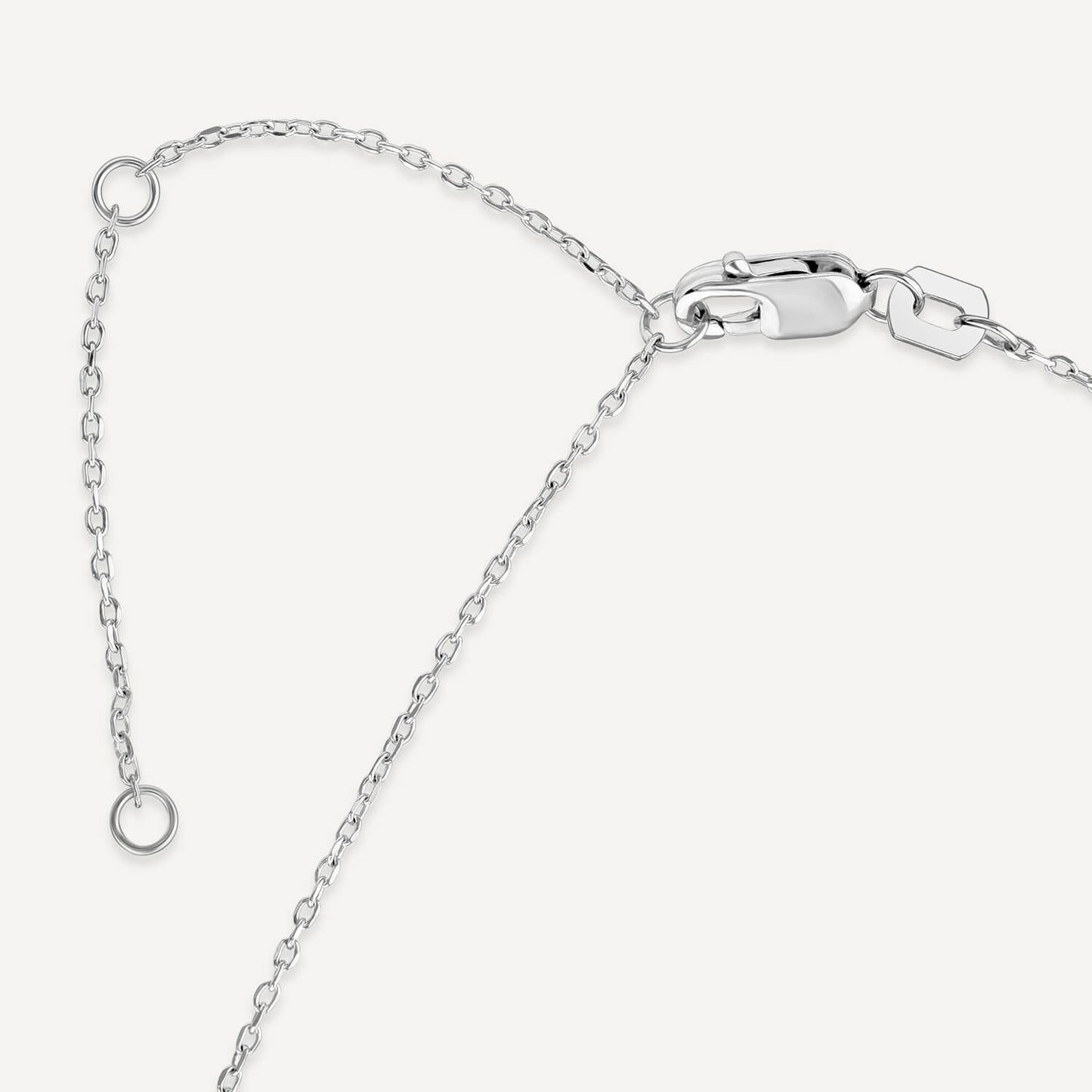 Born 9ct White Gold Lab Grown 0.50ct Diamond Round Brilliant Pendant