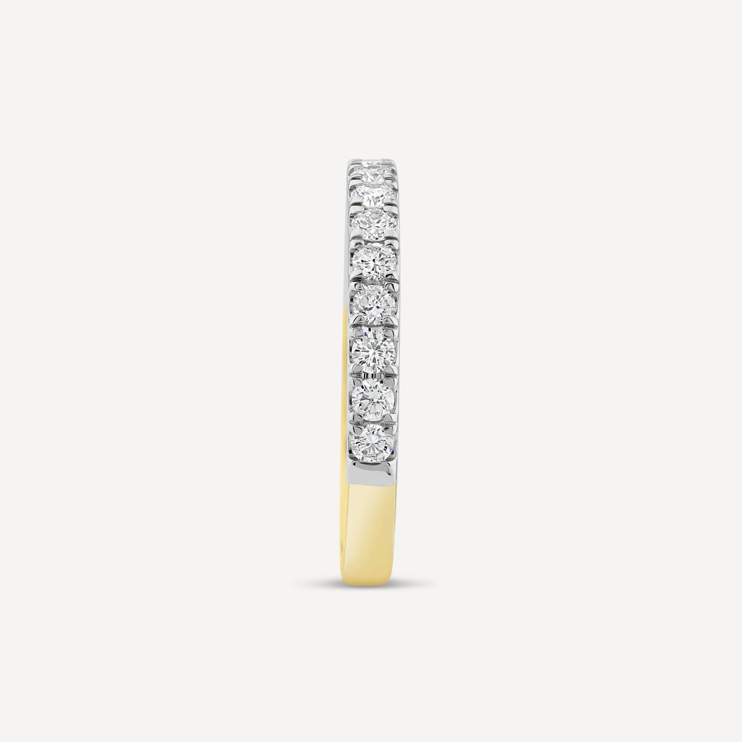 Born 18ct Yellow Gold 0.40ct Lab Grown Split Claw Diamond Wedding Ring