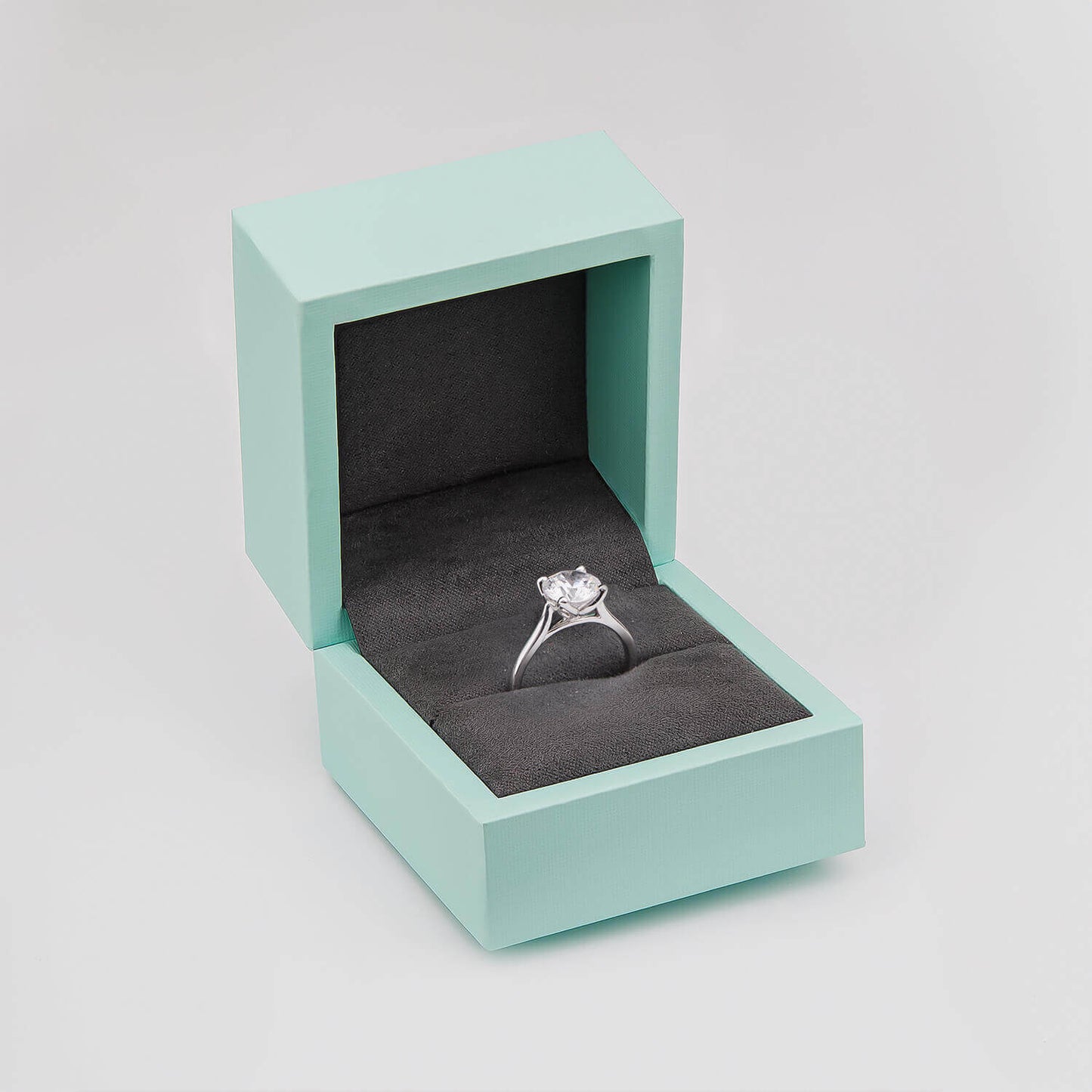 Born Platinum Lab Grown 2ct Round Solitaire Diamond Ring